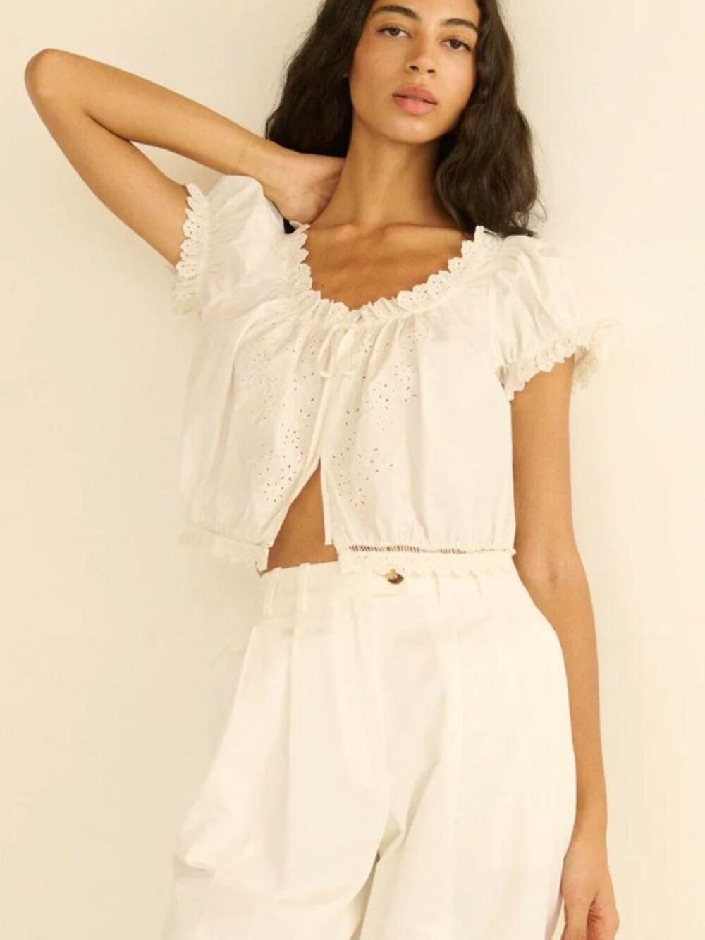 DÔEN Women's White Blouse